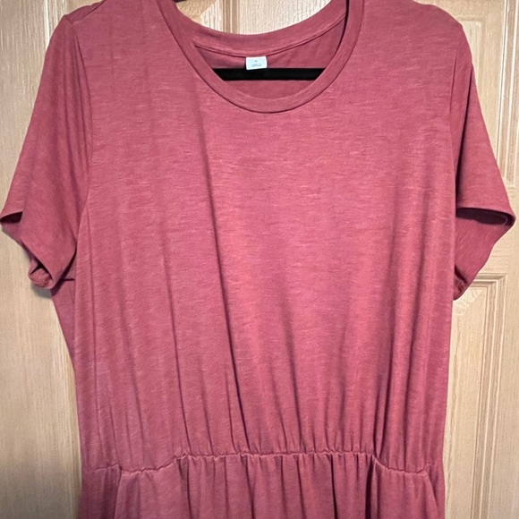 Old Navy Rust orange tee dress with pockets - Picture 4 of 9
